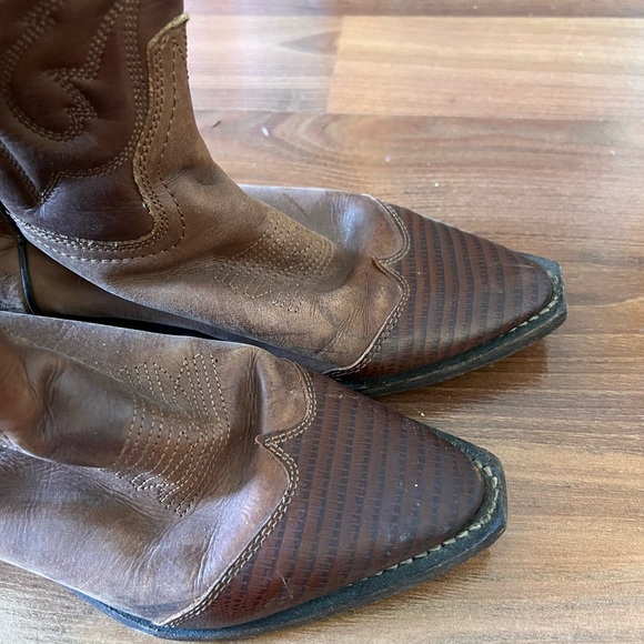 Genuine leather armadillo cowboy boots - Picture 4 of 9